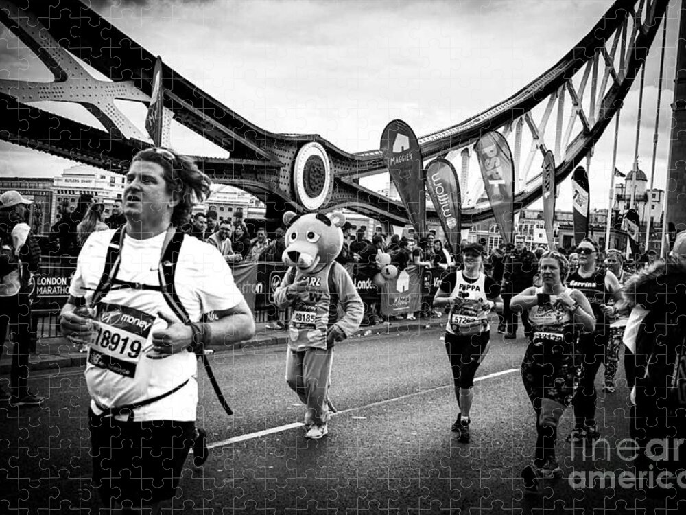 London Jigsaw Puzzle featuring the photograph London Marathon. #6 by Cyril Jayant