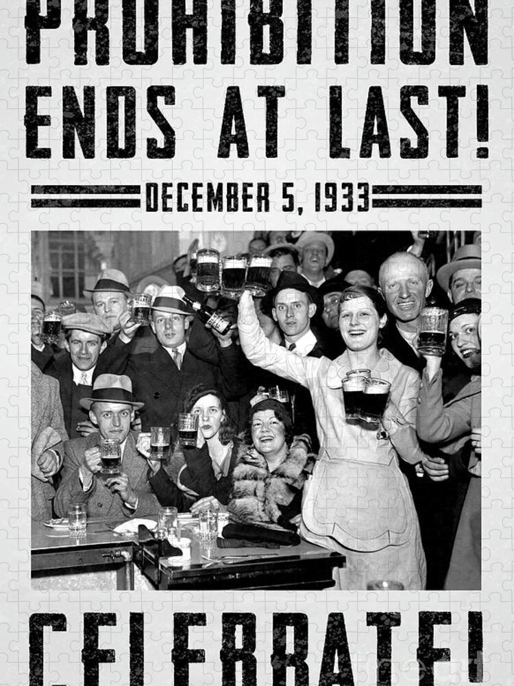 Prohibition Guardsmen Jigsaw Puzzle featuring the photograph Prohibition Ends Celebrate by Jon Neidert