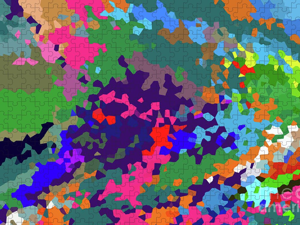 Walter Paul Bebirian: The Bebirian Art Collection Jigsaw Puzzle featuring the digital art 8-6-2009babcdefghijklmnopqrtu by Walter Paul Bebirian