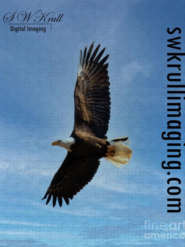 Eagles Jigsaw Puzzle featuring the photograph Bald Eagles in Eleven Mile Canyon #9 by Steven Krull