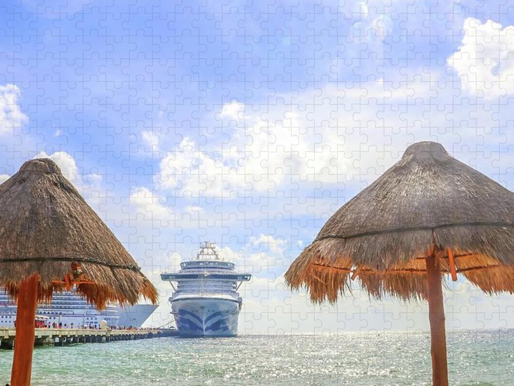 Costa Maya Mexico Jigsaw Puzzle featuring the photograph Costa Maya Mexico #9 by Paul James Bannerman