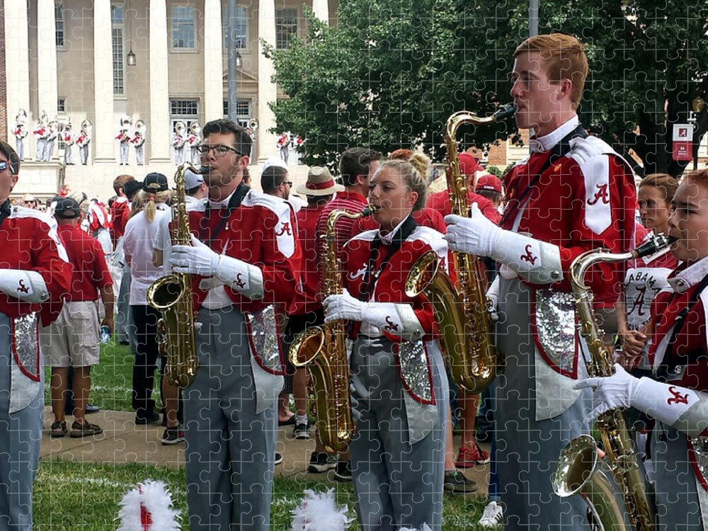 University Of Alabama Jigsaw Puzzle featuring the photograph Million Dollar Band / Quad #9 by Kenny Glover