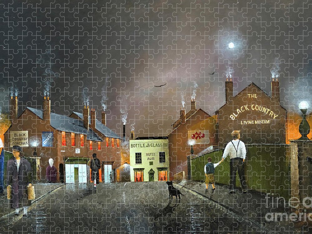 England Jigsaw Puzzle featuring the painting The Blackcountry Living Museum - England by Ken Wood