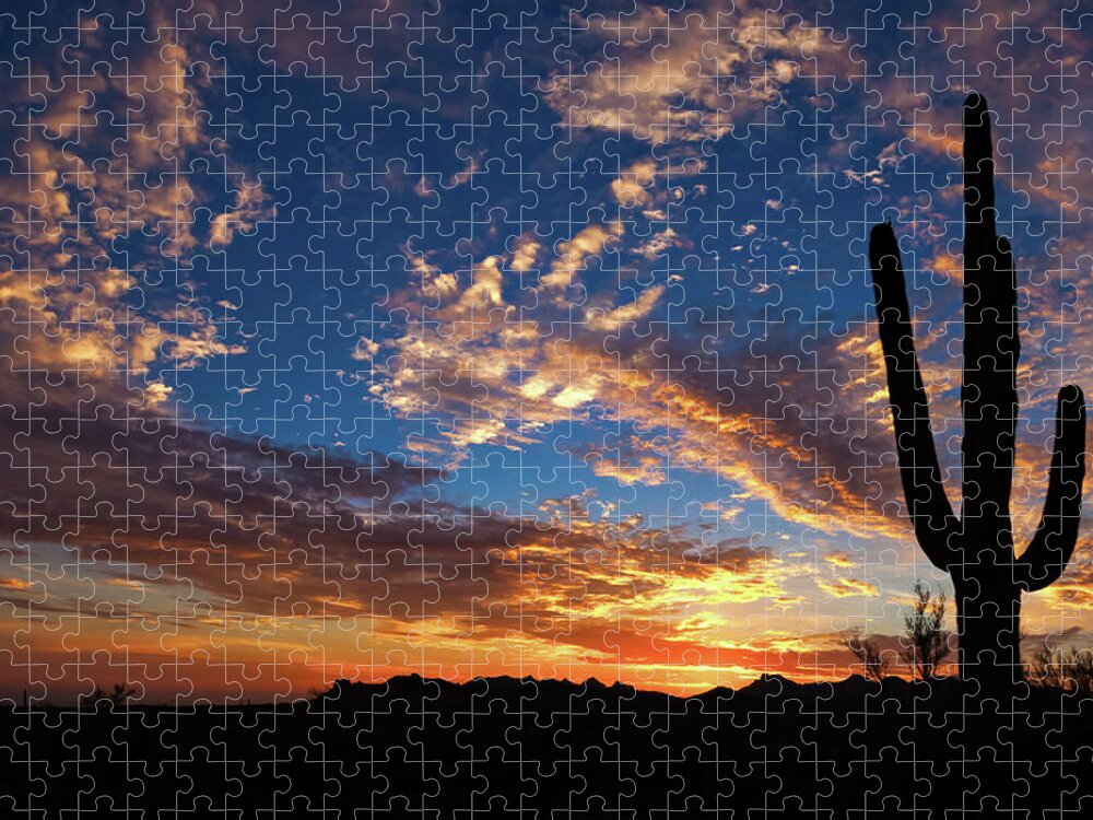 American Southwest Jigsaw Puzzle featuring the photograph A Blanket of Many Colors by Rick Furmanek