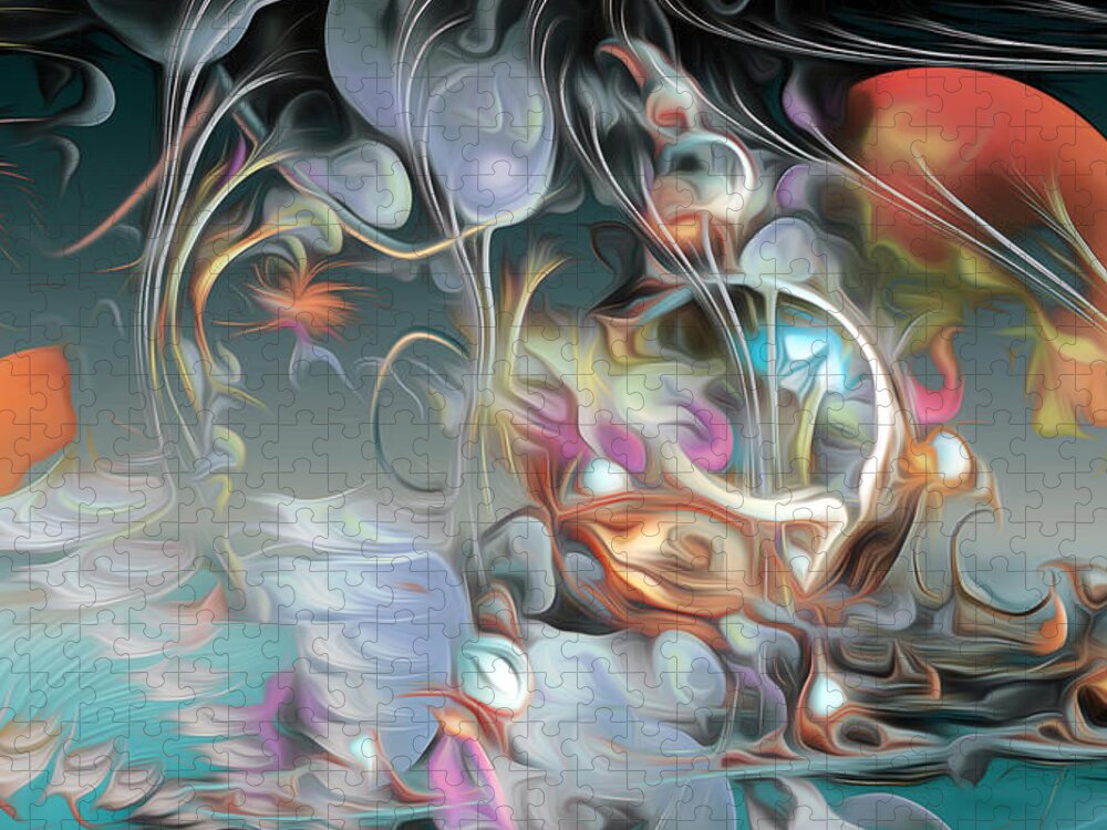 Visionary Jigsaw Puzzle featuring the digital art A Blissful Ignition by Jeff Malderez