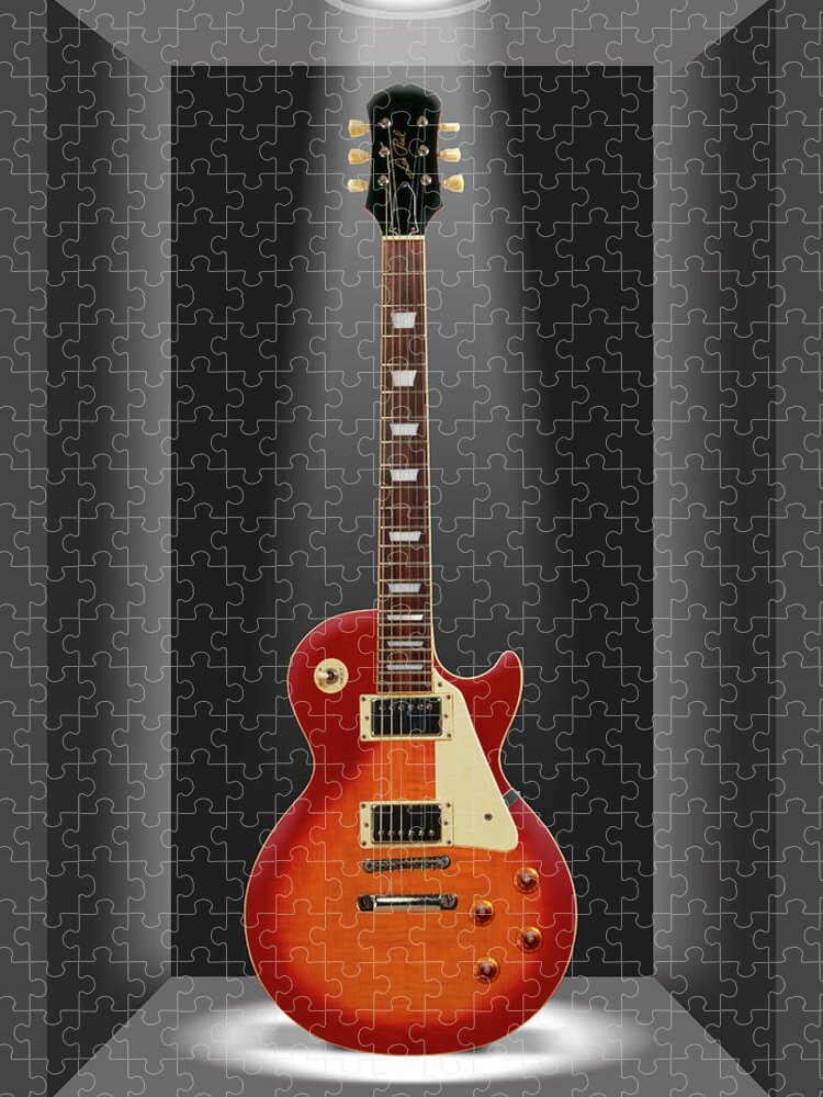 Electric Guitar Jigsaw Puzzle featuring the photograph A Classic in a Box 2 by Mike McGlothlen