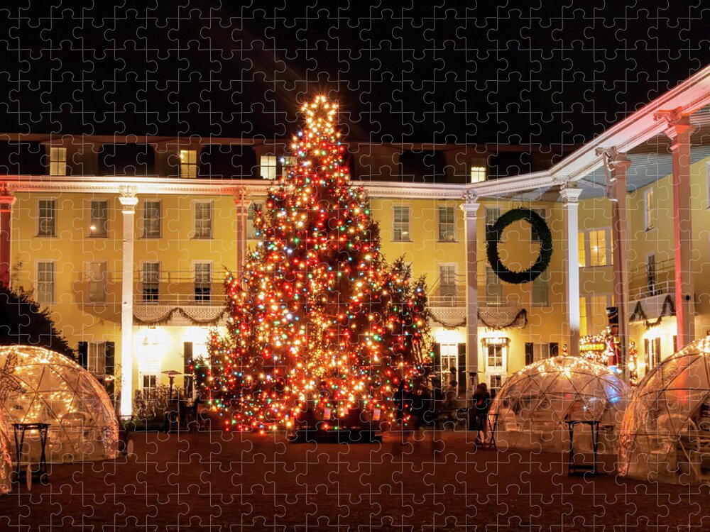 Congress Hall Jigsaw Puzzle featuring the photograph A Congress Hall Christmas by Kristia Adams