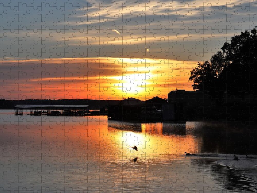 Lake Jigsaw Puzzle featuring the photograph A Lake Launch by Ed Williams