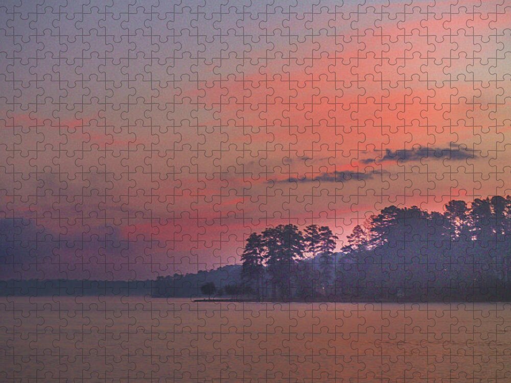 Lake Jigsaw Puzzle featuring the photograph A Lake Sinclair Dawn Corner by Ed Williams