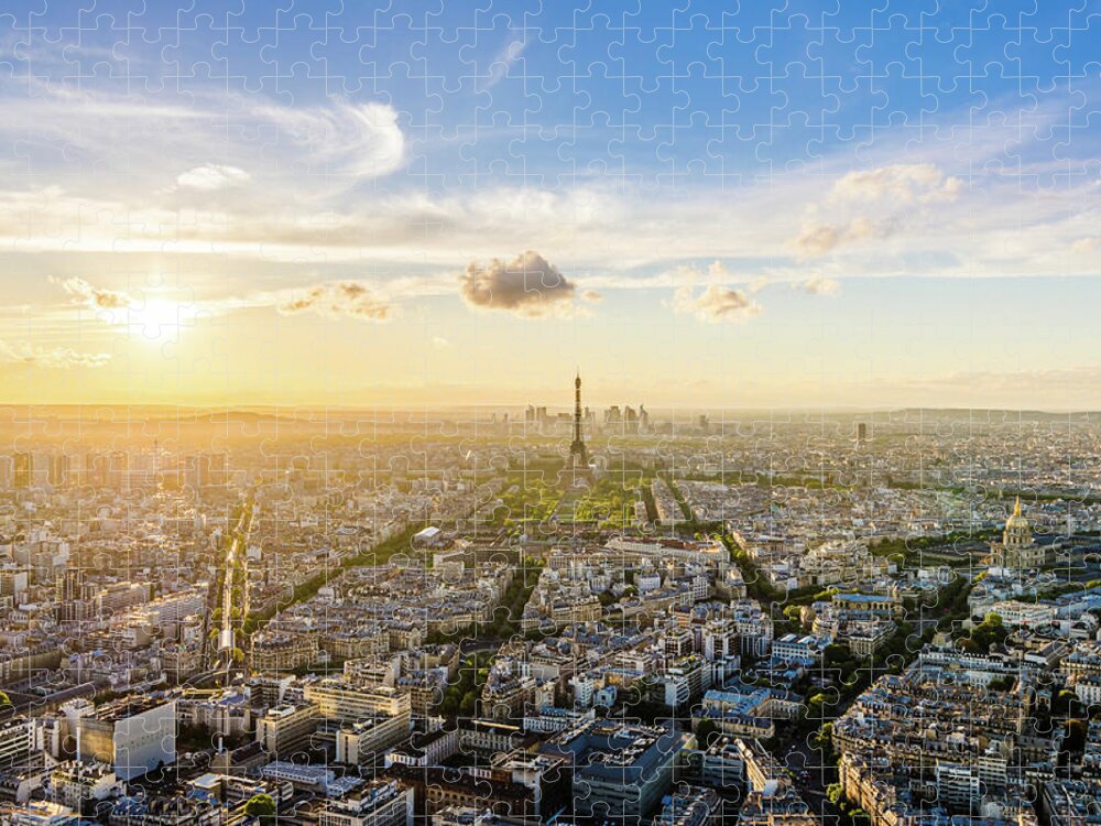 Paris Jigsaw Puzzle featuring the photograph A Paris by Alexios Ntounas