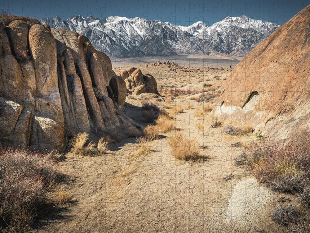 Alabama Hills Jigsaw Puzzle featuring the photograph A Path Chosen by Ryan Weddle