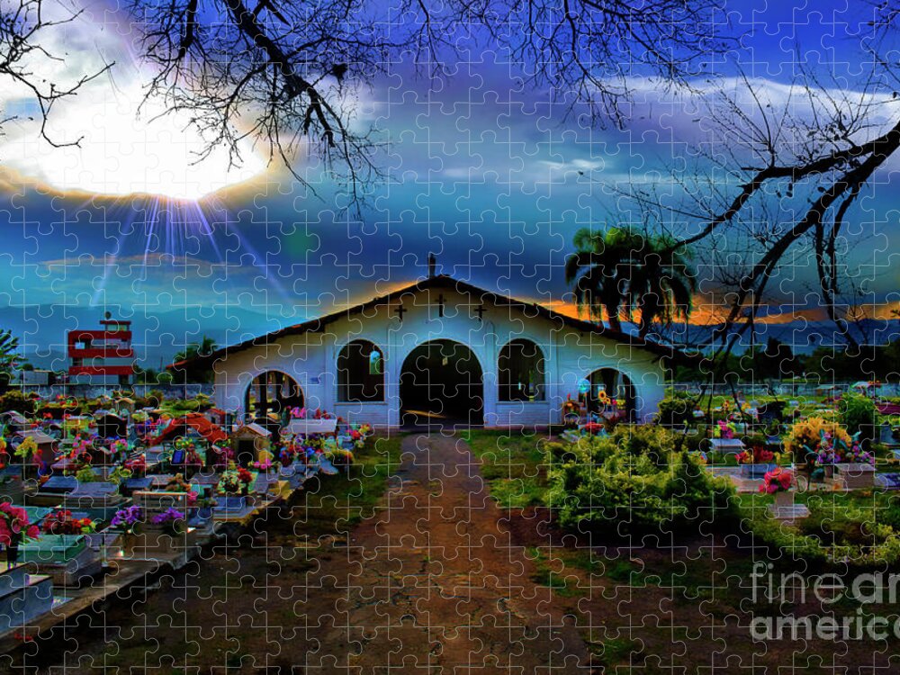 2017 Jigsaw Puzzle featuring the photograph A Sunset Over The Coastal Cordillera by Al Bourassa