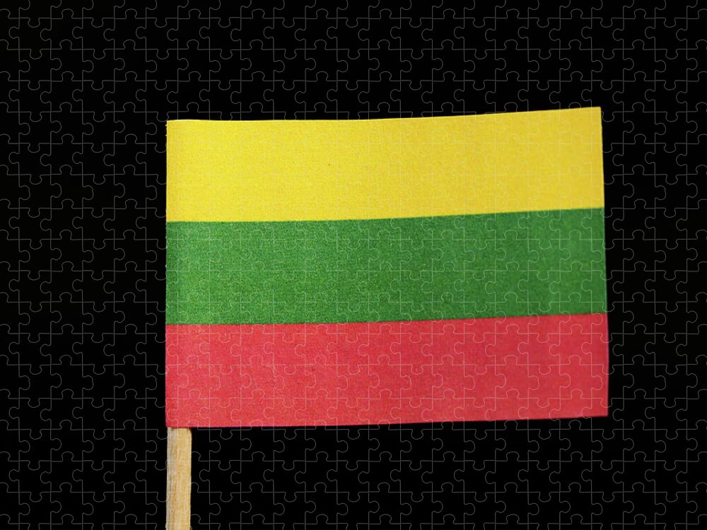 Lithuania Jigsaw Puzzle featuring the photograph Flag of Lithuania by Vaclav Sonnek
