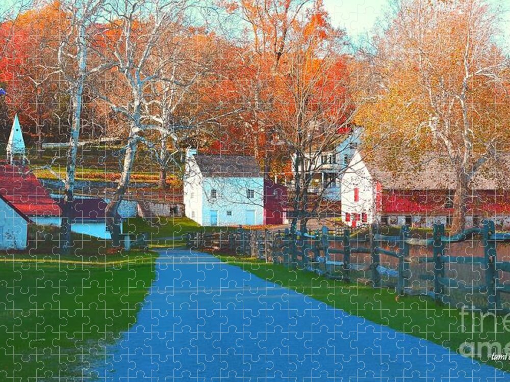 Hopewell Furnace Jigsaw Puzzle featuring the photograph A World With Octobers by Tami Quigley