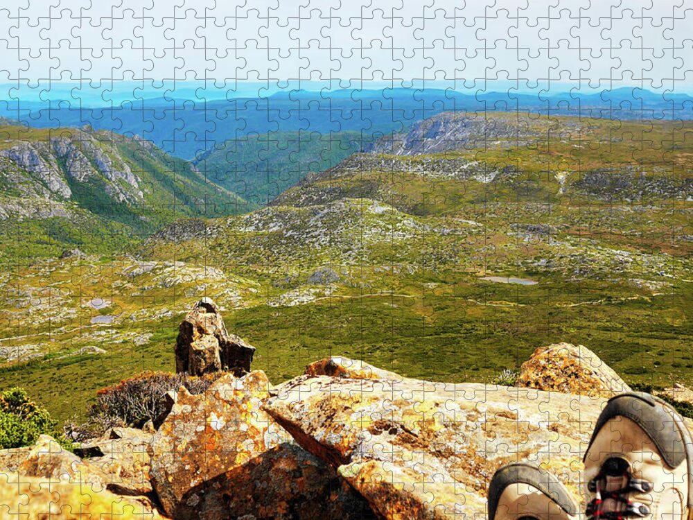 Tantalising Tasmania Series By Lexa Harpell Jigsaw Puzzle featuring the photograph Absorbing the Moment by Lexa Harpell