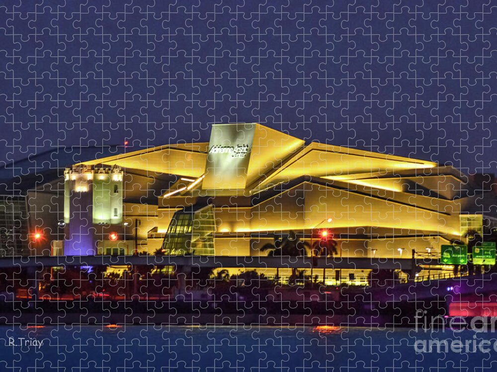 Adrienne Arsht Center Jigsaw Puzzle featuring the photograph Adrienne Arsht Center Performing Art by Rene Triay FineArt Photos