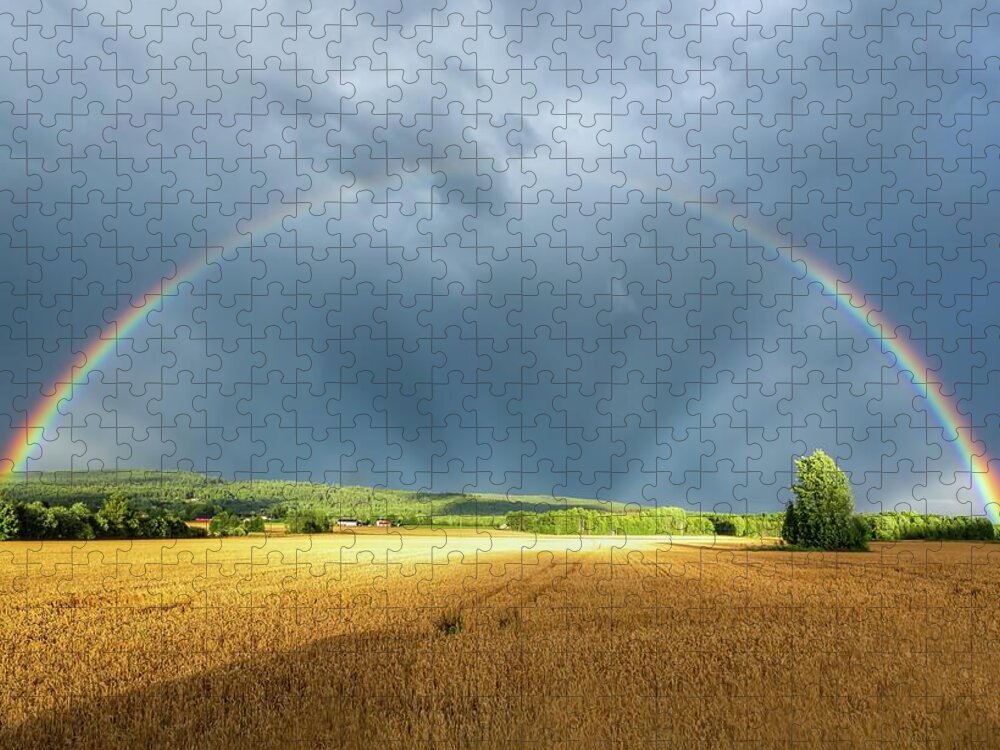 Rainbow Jigsaw Puzzle featuring the photograph Touched by the light by Rose-Marie Karlsen