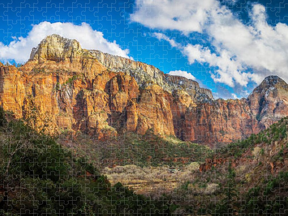 Upper Emerald Pool Jigsaw Puzzle featuring the photograph Afternoon From Upper Emerald Pool by Owen Weber