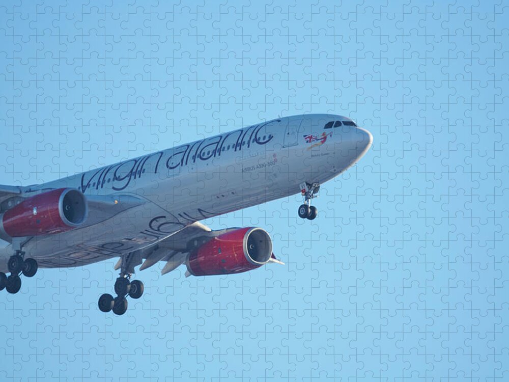 Airplane Jigsaw Puzzle featuring the photograph Airbus A330 by Paul Freidlund