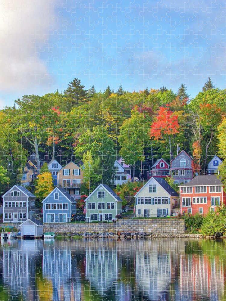 Lake Winnipesaukee Jigsaw Puzzle featuring the photograph Alton Bay at Lake Winnipesaukee in New Hampshire by Juergen Roth