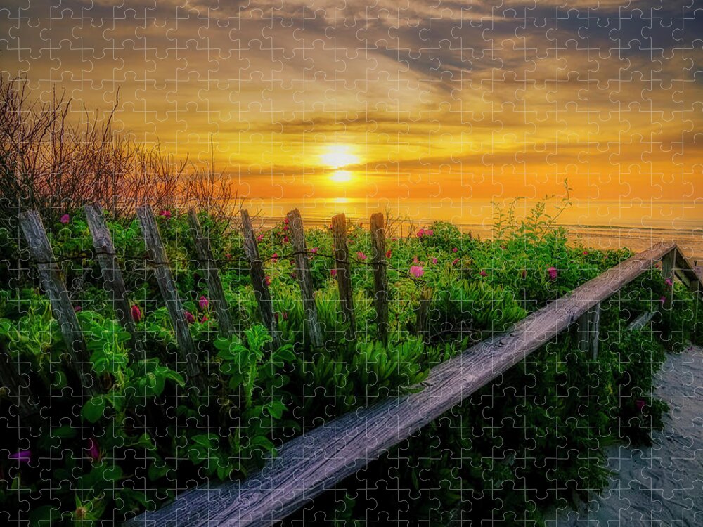 Ogunquit Jigsaw Puzzle featuring the photograph Amazing Sunrise by Penny Polakoff