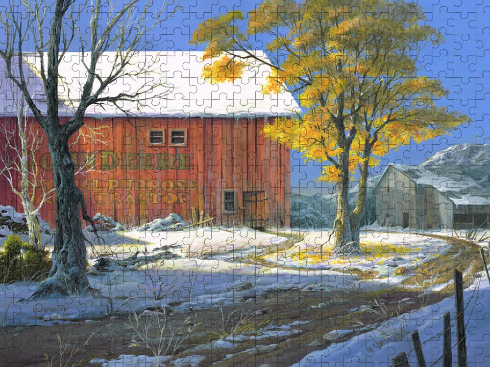 Michael Humphries Jigsaw Puzzle featuring the painting American Beauty by Michael Humphries