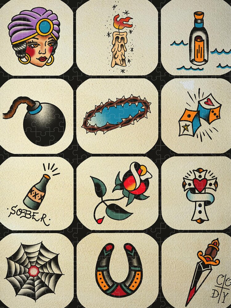 Vintage Tattoo Puzzle | The Found | Le Monkey House