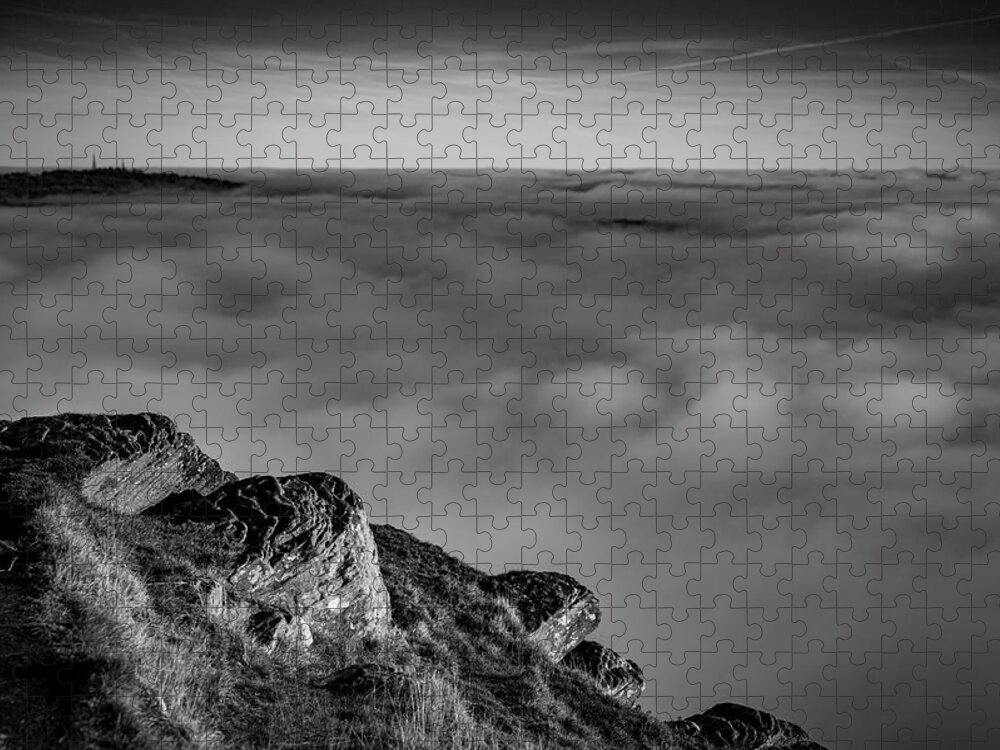 Fog Jigsaw Puzzle featuring the photograph An ocean of fog by Gavin Lewis