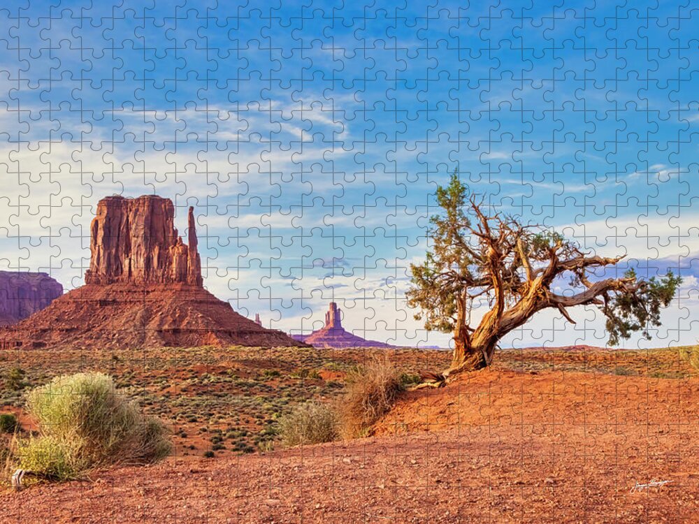 Monument Valley Jigsaw Puzzle featuring the photograph Ancient Companions by Jurgen Lorenzen