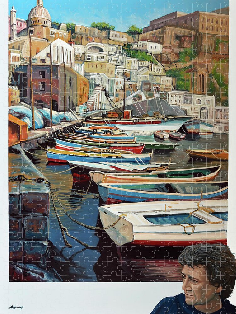 Italy Jigsaw Puzzle featuring the painting Andrea Patrisi Painting by Paul Meijering