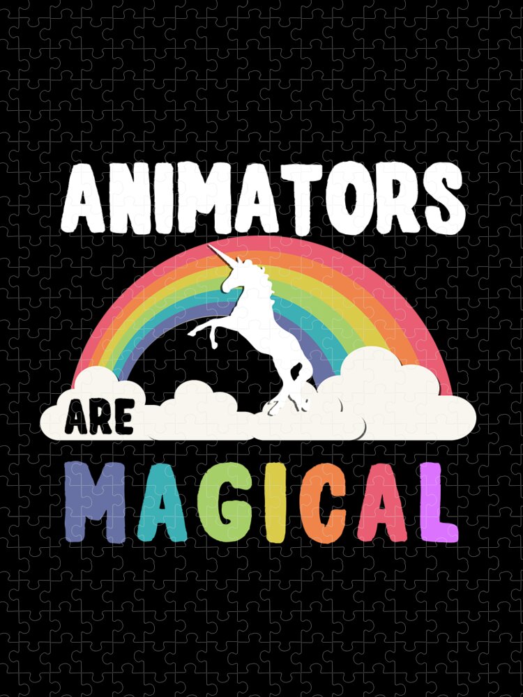 Funny Jigsaw Puzzle featuring the digital art Animators Are Magical by Flippin Sweet Gear