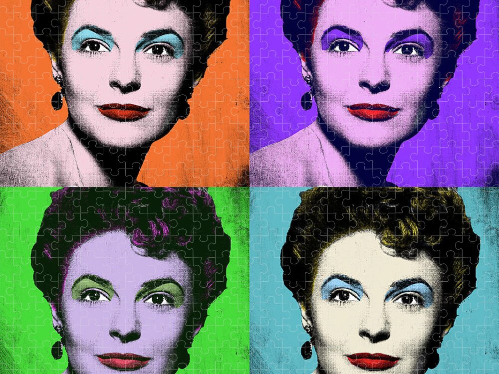 Anne Bancroft Jigsaw Puzzle featuring the mixed media Anne Bancroft Pop art by Movie World Posters