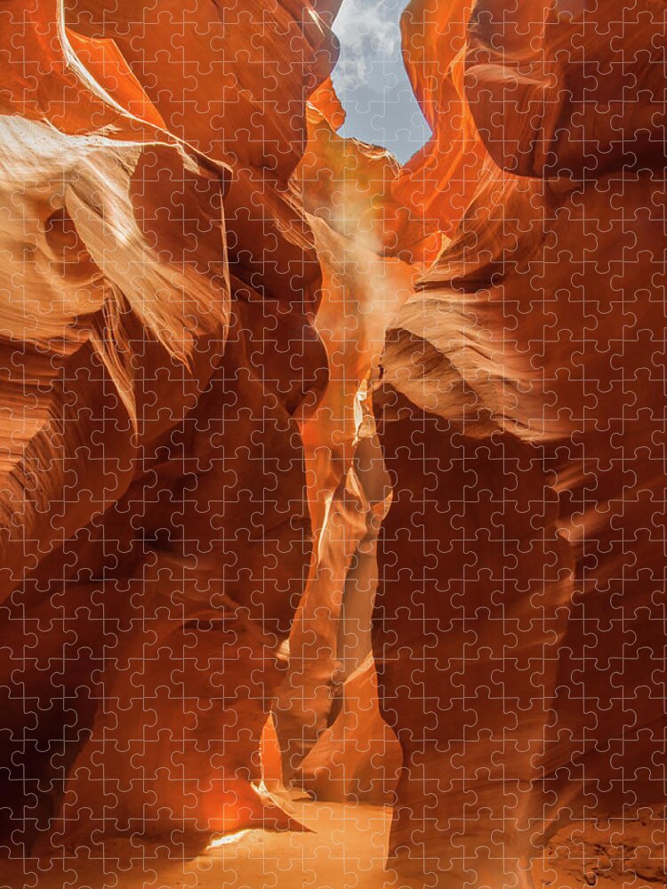 Antelope Canyon Jigsaw Puzzle featuring the photograph Antelope Canyon by Rob Hemphill