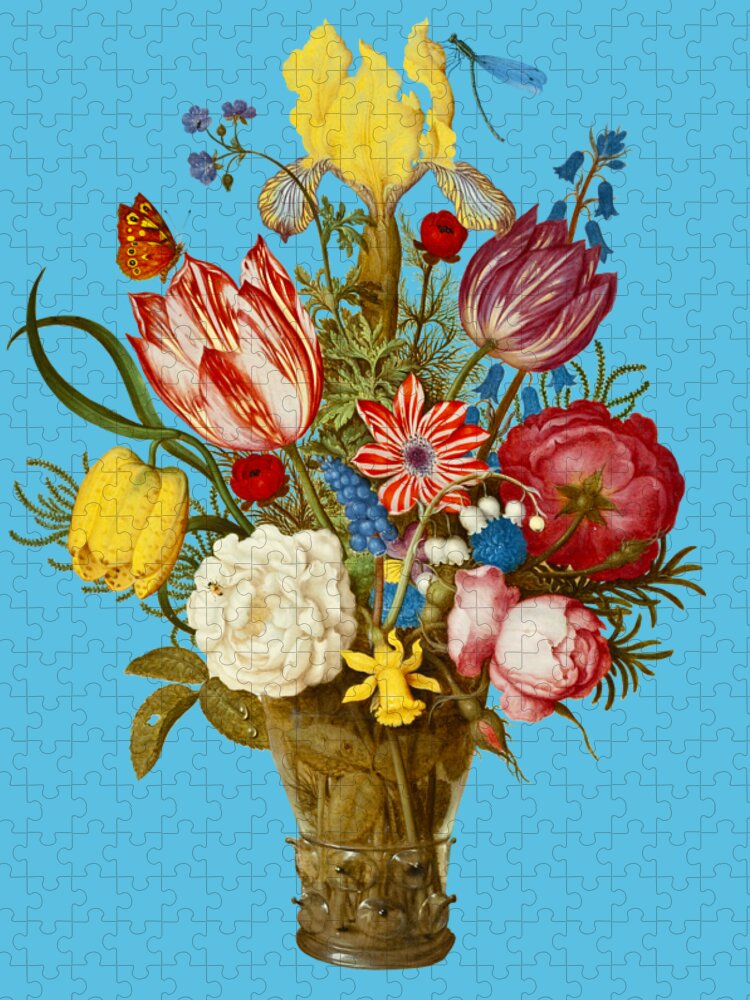 Antique Flowers Jigsaw Puzzle by Madame Memento - Pixels Puzzles