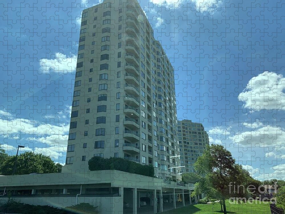 James Jigsaw Puzzle featuring the photograph Apartment Overlooking James River by Catherine Wilson