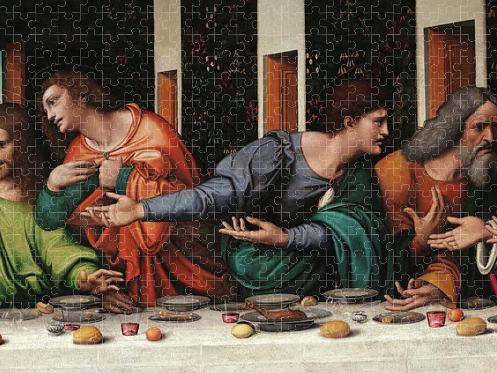 Last Supper By Leonardo Da Vinci Jigsaw Puzzle for Sale by