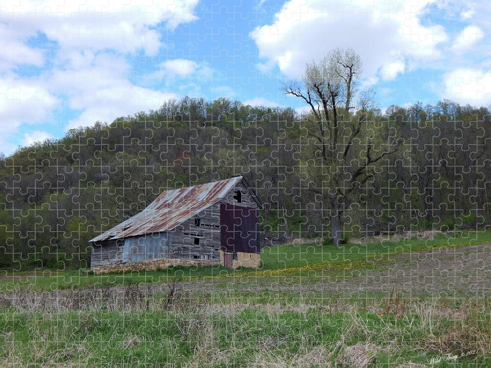 Farmland Jigsaw Puzzle featuring the photograph April Days by Wild Thing