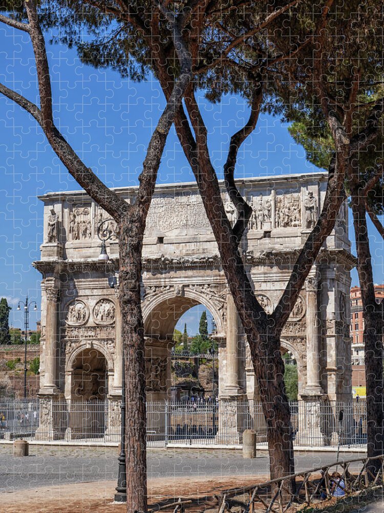 Rome Jigsaw Puzzle featuring the photograph Arch of Constantine in Rome by Artur Bogacki