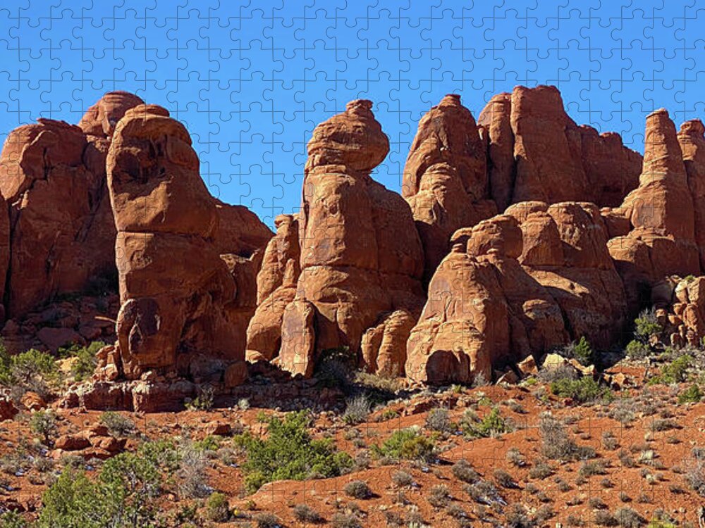  Jigsaw Puzzle featuring the painting Arches National Park Utah #7 by Ses