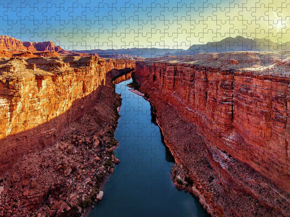 Arizona Sunrise Jigsaw Puzzle featuring the photograph Arizona Sunrise by Az Jackson