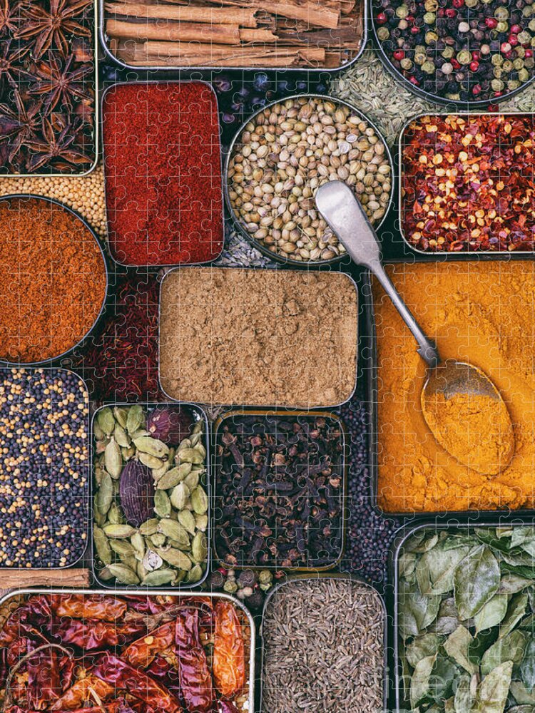 Spice Jigsaw Puzzle featuring the photograph Aromatic Spices by Tim Gainey