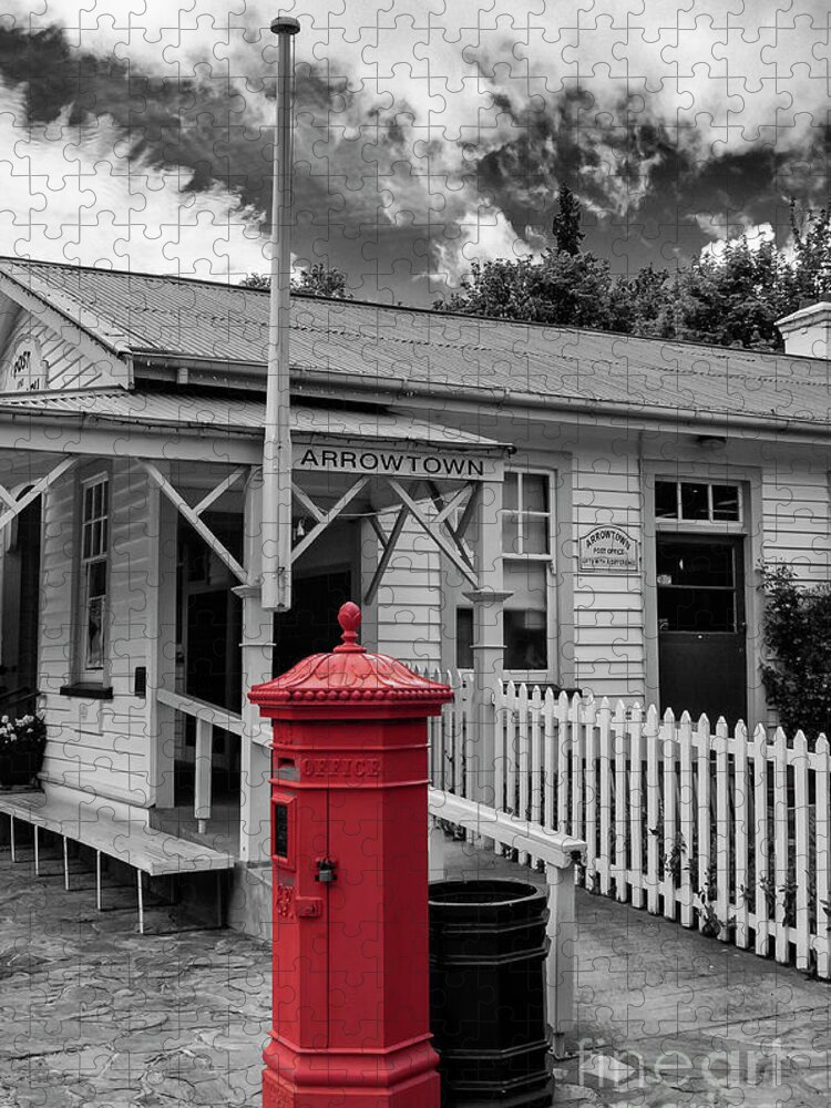 Arrowtown Jigsaw Puzzle featuring the photograph Arrowtown Post Office 4 by Bob Phillips