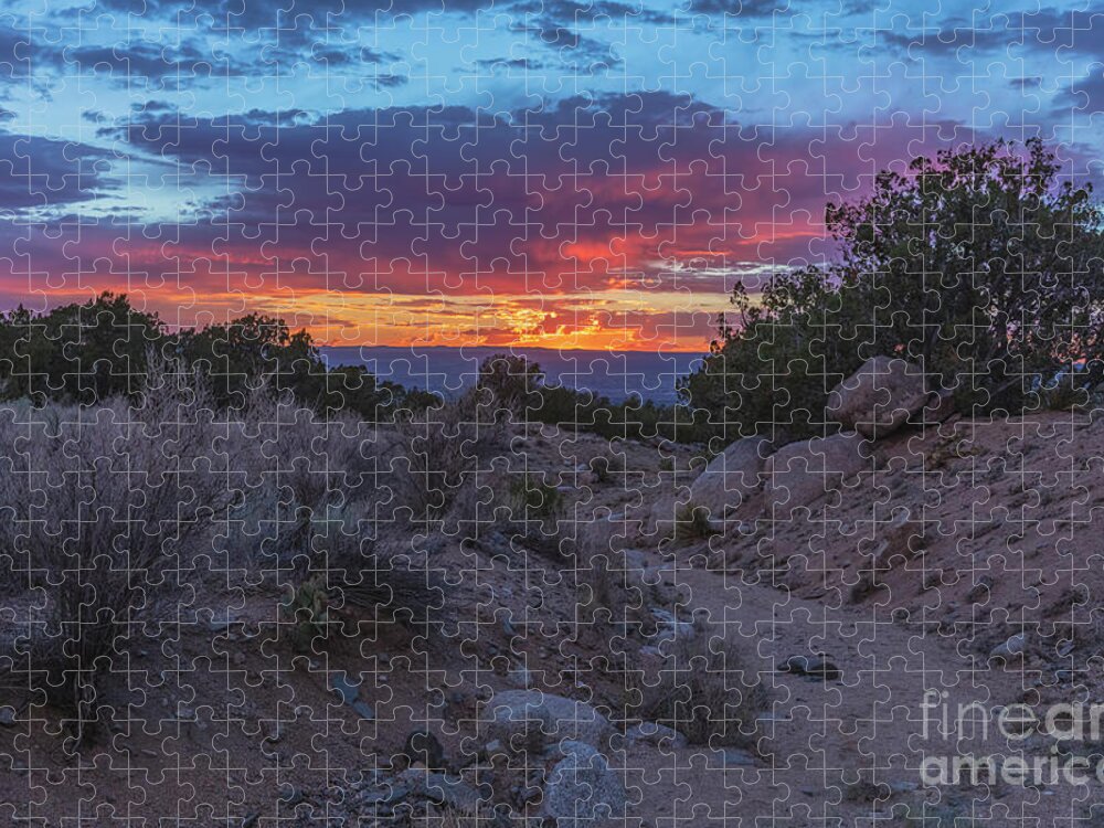 Landscape Jigsaw Puzzle featuring the photograph Arroyo Sunset by Seth Betterly