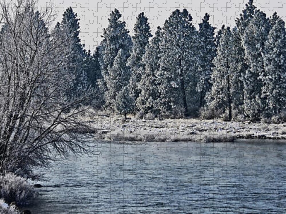 Art For The Wall...patzer Photography Jigsaw Puzzle featuring the photograph Art of Winter by Greg Patzer
