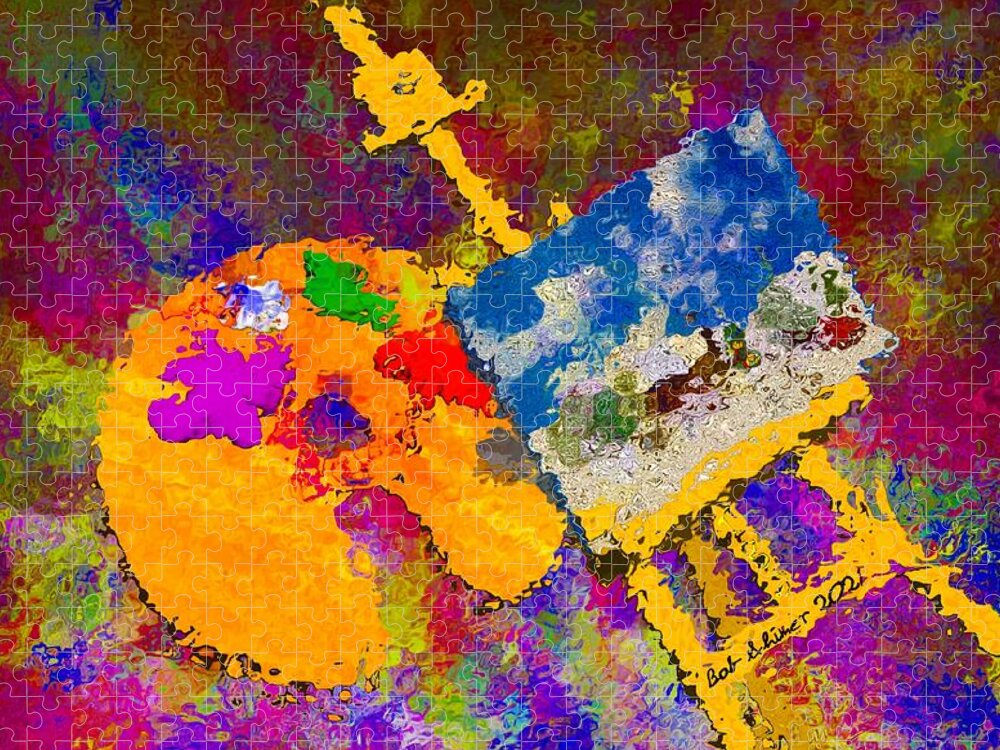 Digital Art Artist Jigsaw Puzzle featuring the digital art Artist by Bob Shimer