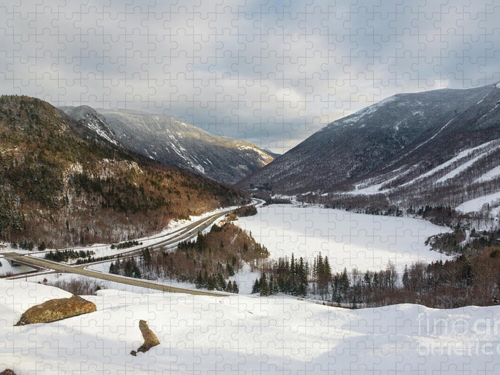 Artists Bluff Jigsaw Puzzle featuring the photograph Artists Bluff - Franconia Notch, New Hampshire by Erin Paul Donovan