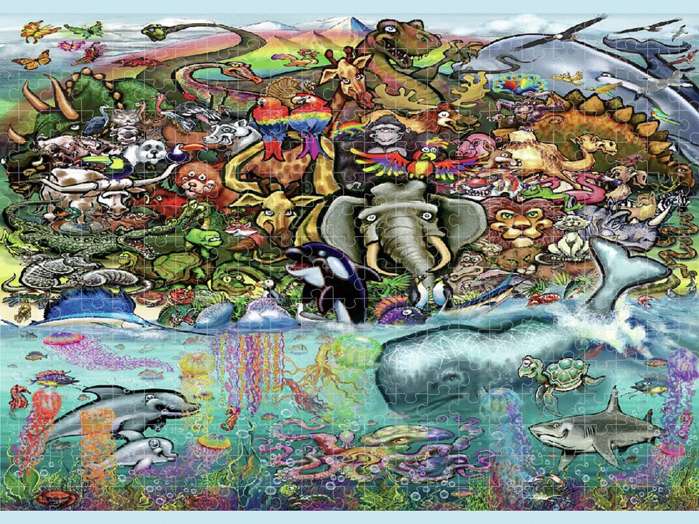 200-Piece Puzzle + Poster - World Animal
