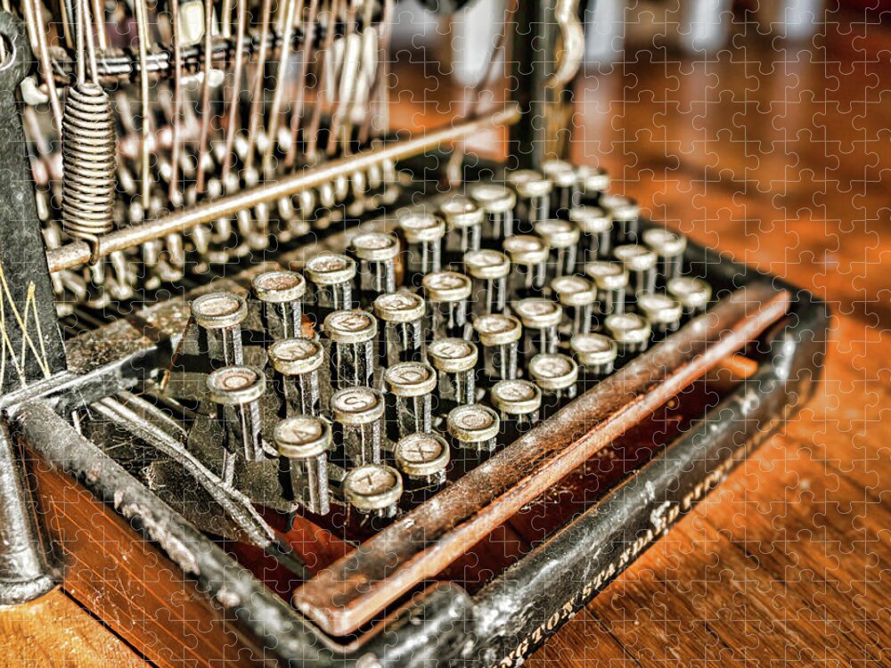 Vintage Typewriter 750 Piece Shaped Jigsaw Puzzle