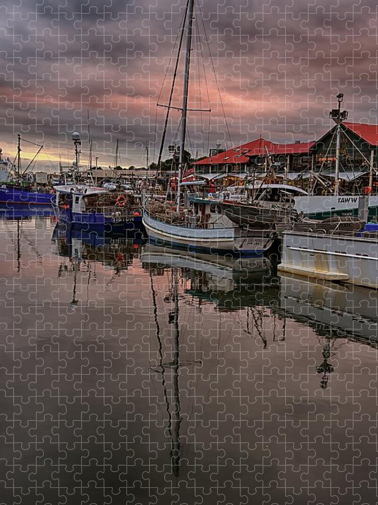Victoria Dock Jigsaw Puzzle featuring the photograph At Victoria Dock II by Andrei SKY