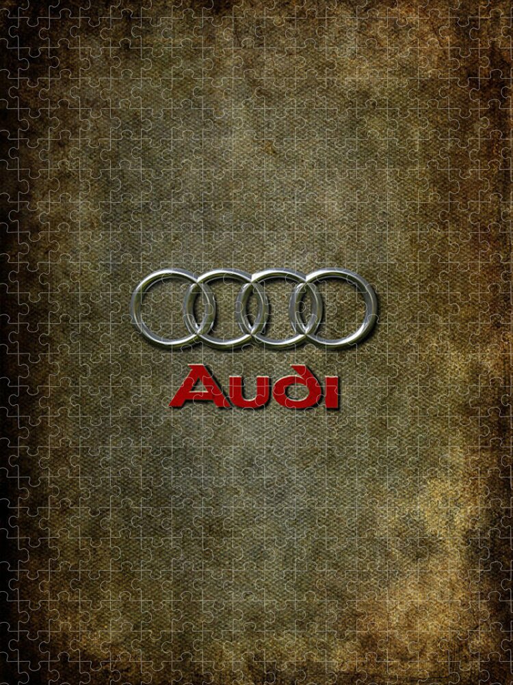 Audi Quattro Jigsaw Puzzle featuring the mixed media AUDI Vintage by Dan Haraga